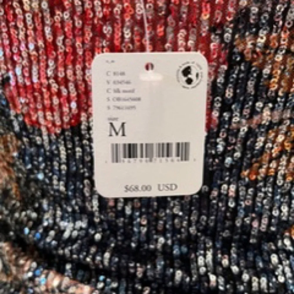 Intimately by Free People Sequins‎ Tube Top Size M NWT